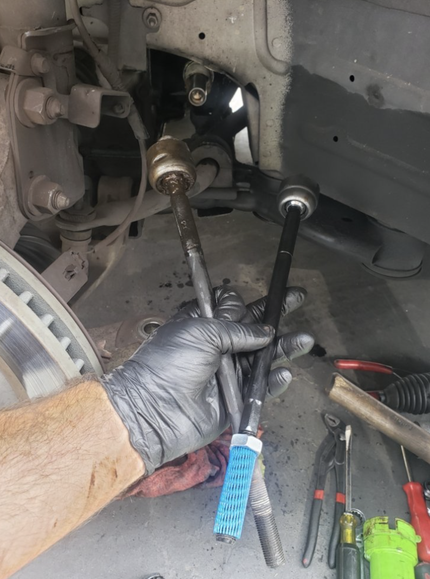 High-Point-car-mechanic image shows suspension services in High Point, NC